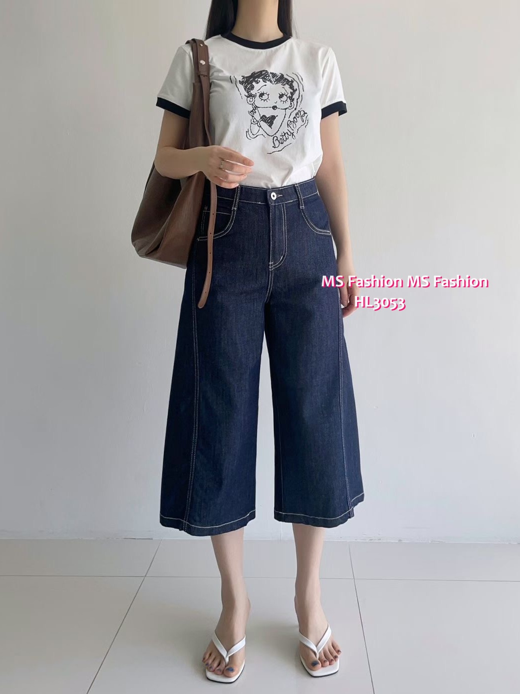 HL3053 韓國🌼Howluk不易褪色七分闊褲