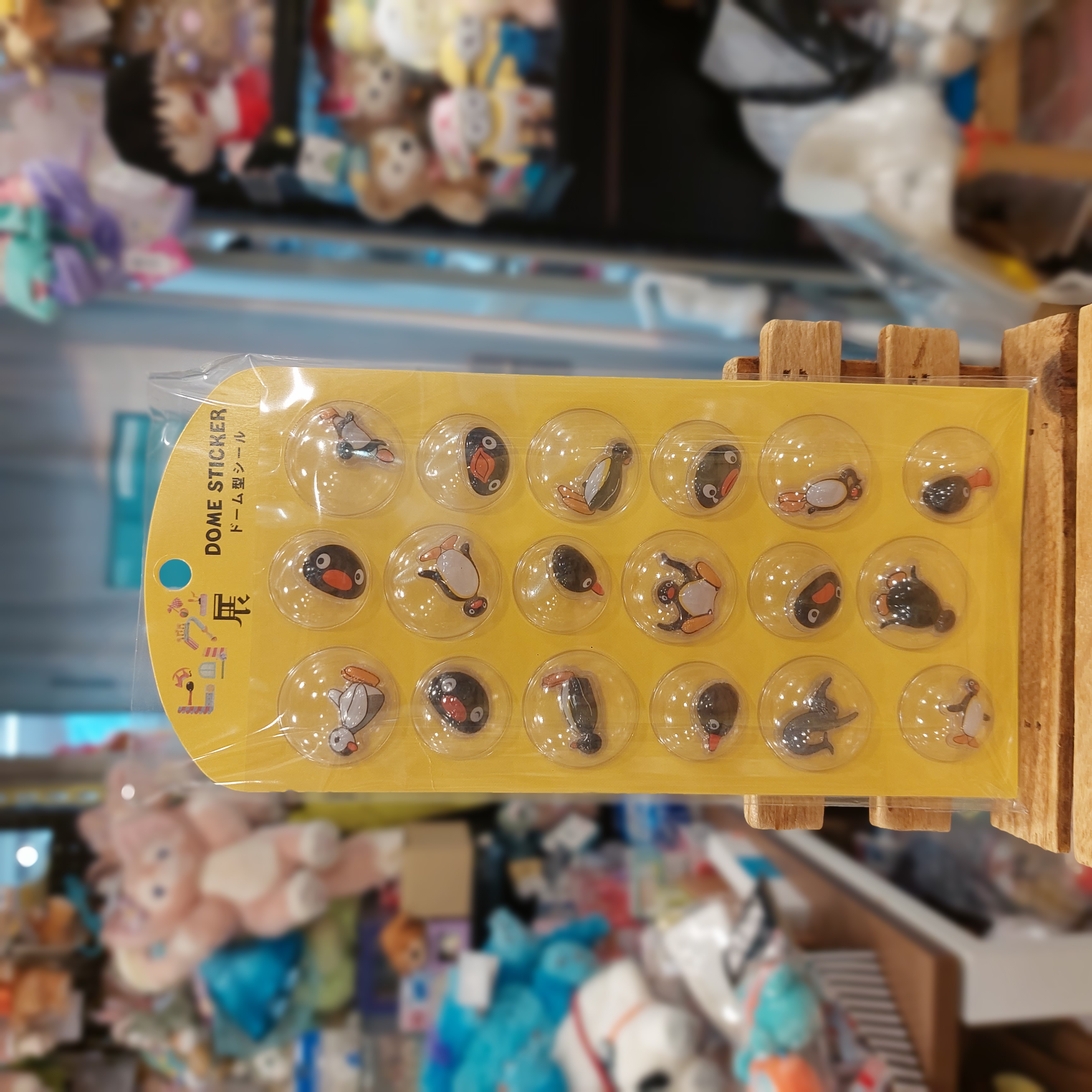 原裝日本 展覽限定 Pingu Pinga 立體粒粒貼紙