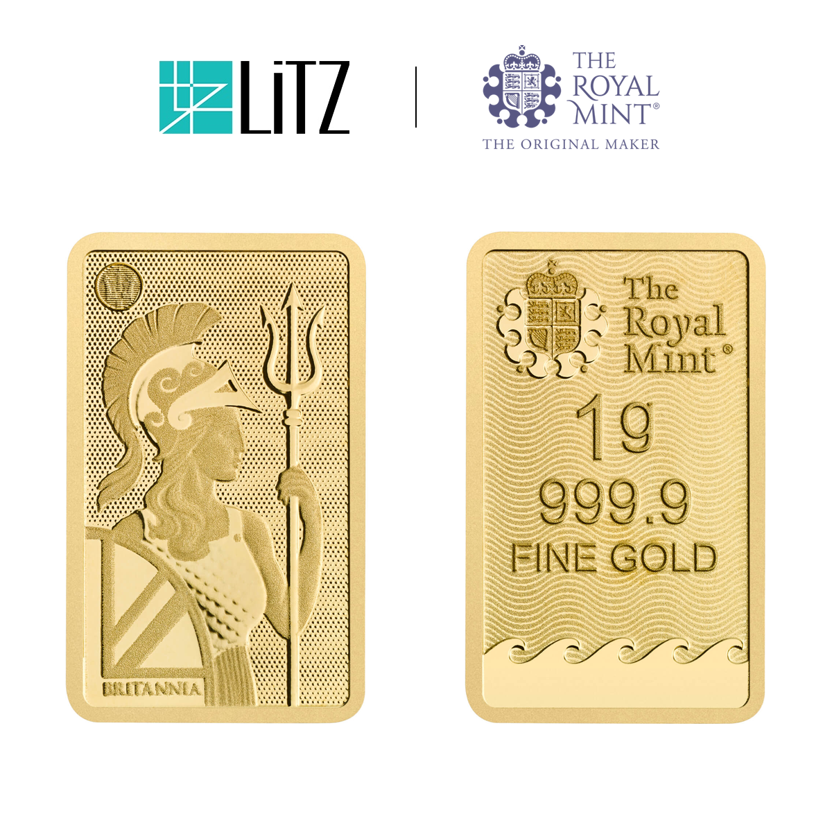 [1 gram] LITZ Royal Mint Britannia Gold Bar (999.9) PG301