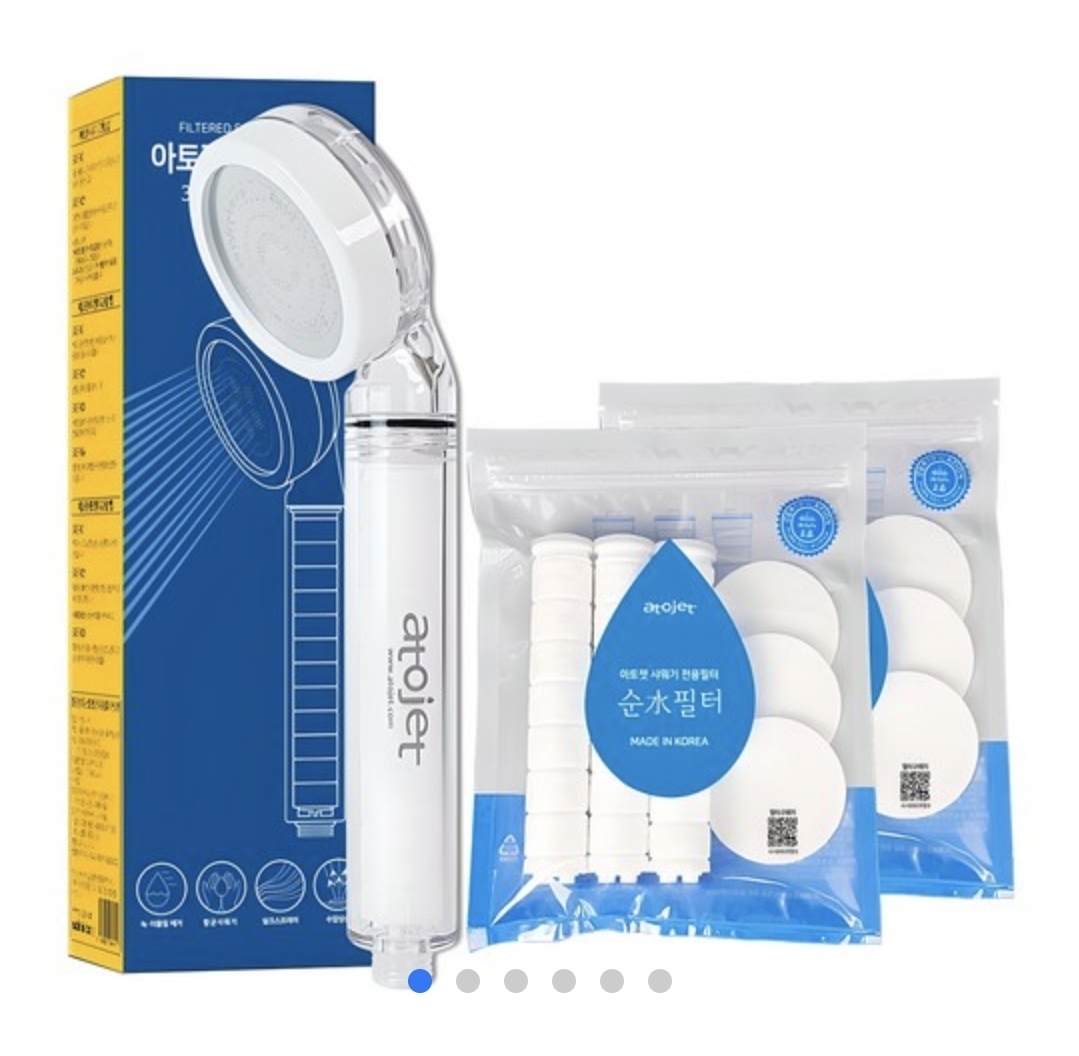 ATOJET | 蓮蓬頭+圓形濾水片6p+長形濾水條6p (綠盒) *Jennie推薦款 [9月底到貨]