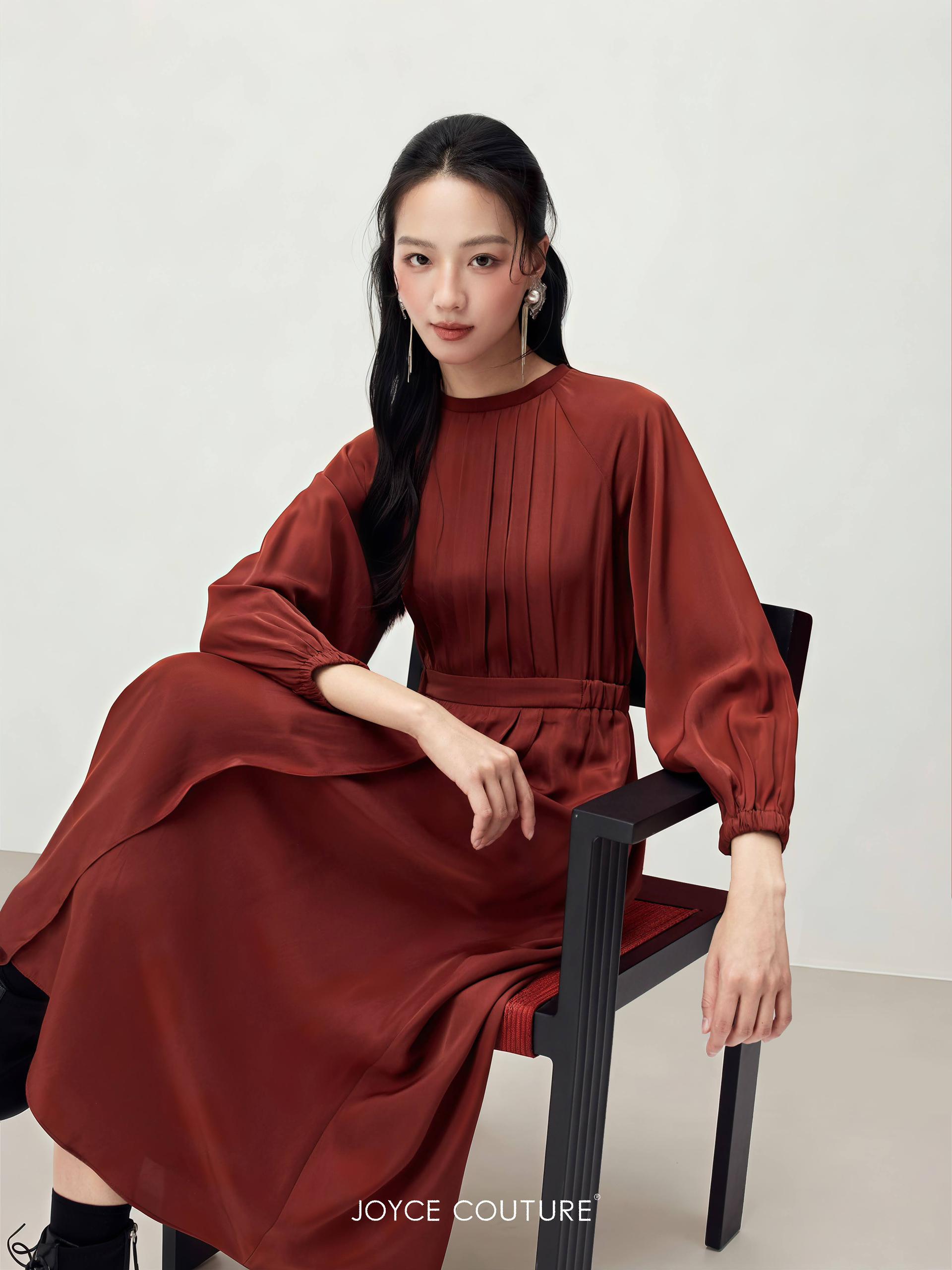 长袖连身裙 D0349