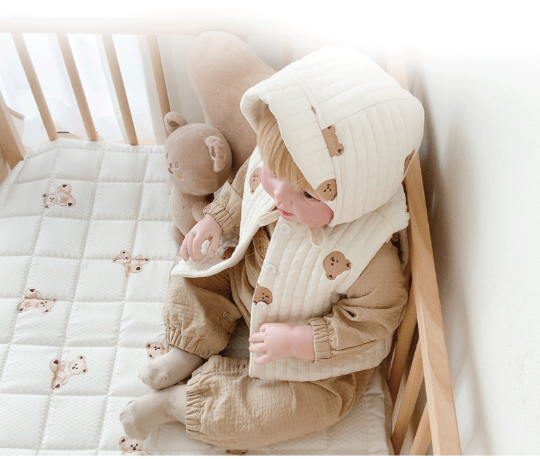 Dottodot 熊仔刺繡背心(L)