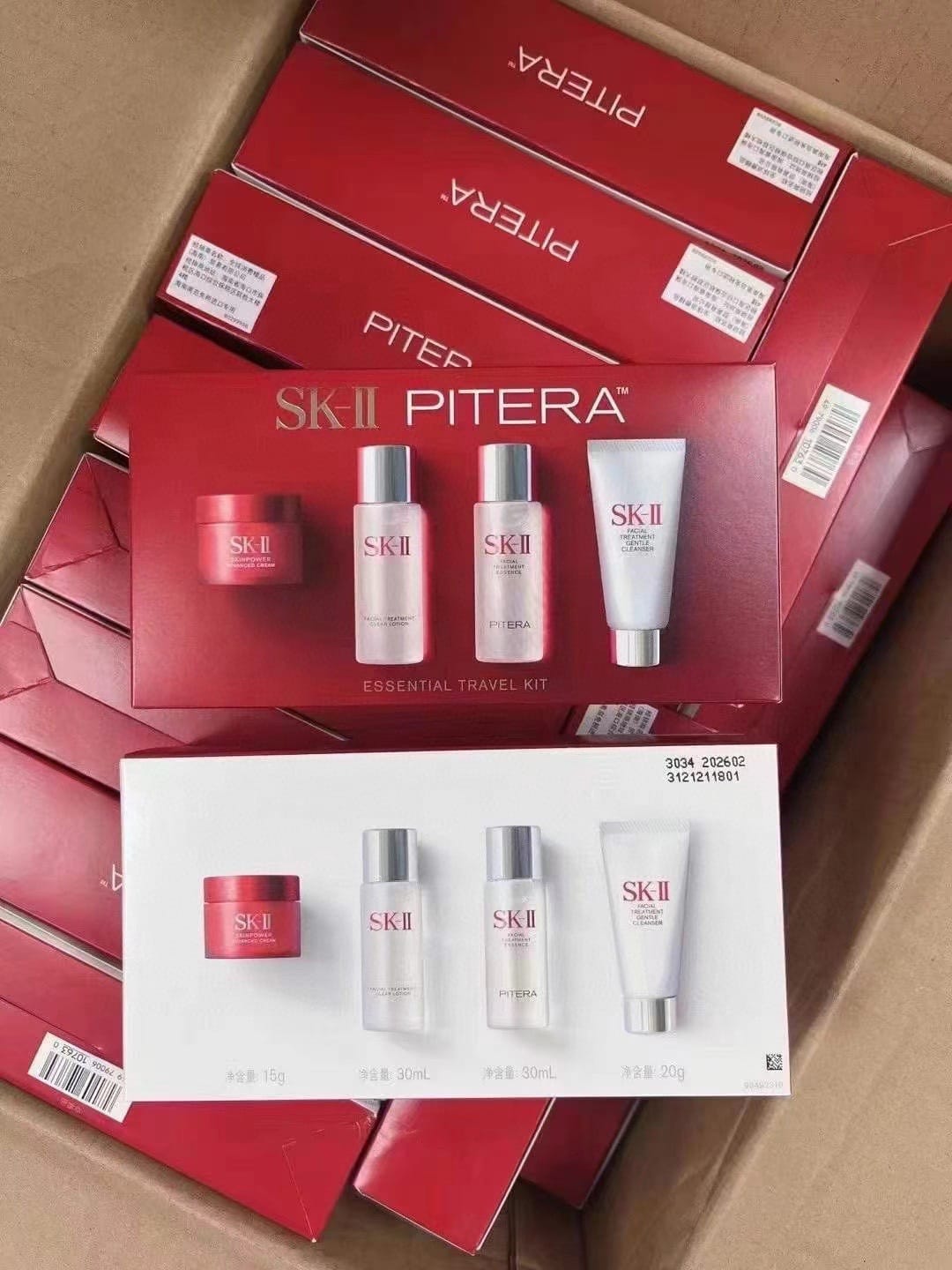 SKII王牌中樣四件套（新版）$265套.5套起$260套。