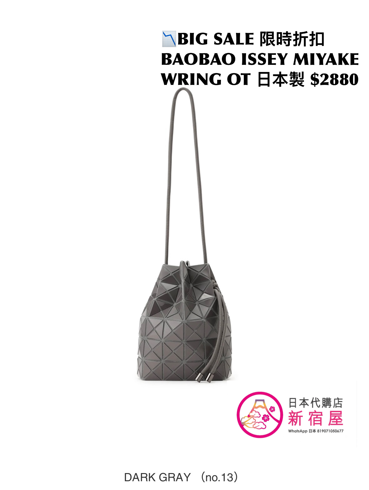 BAOBAO ISSEY MIYAKE WRING ONE-TONE