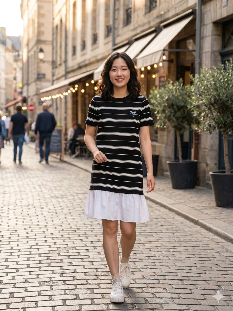 Stripe Knit Dress