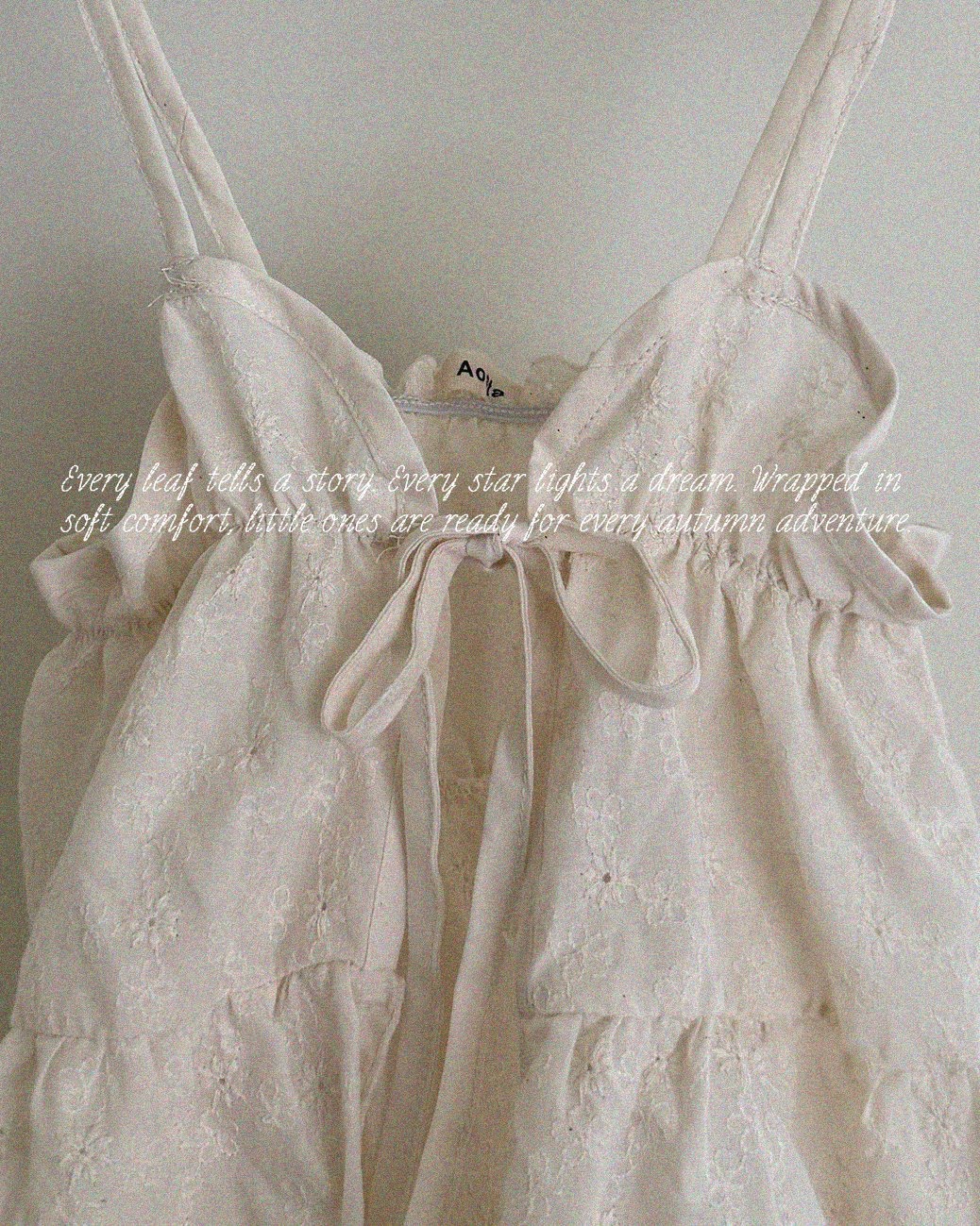 Aosta | [Lace Cotton Open Dress]