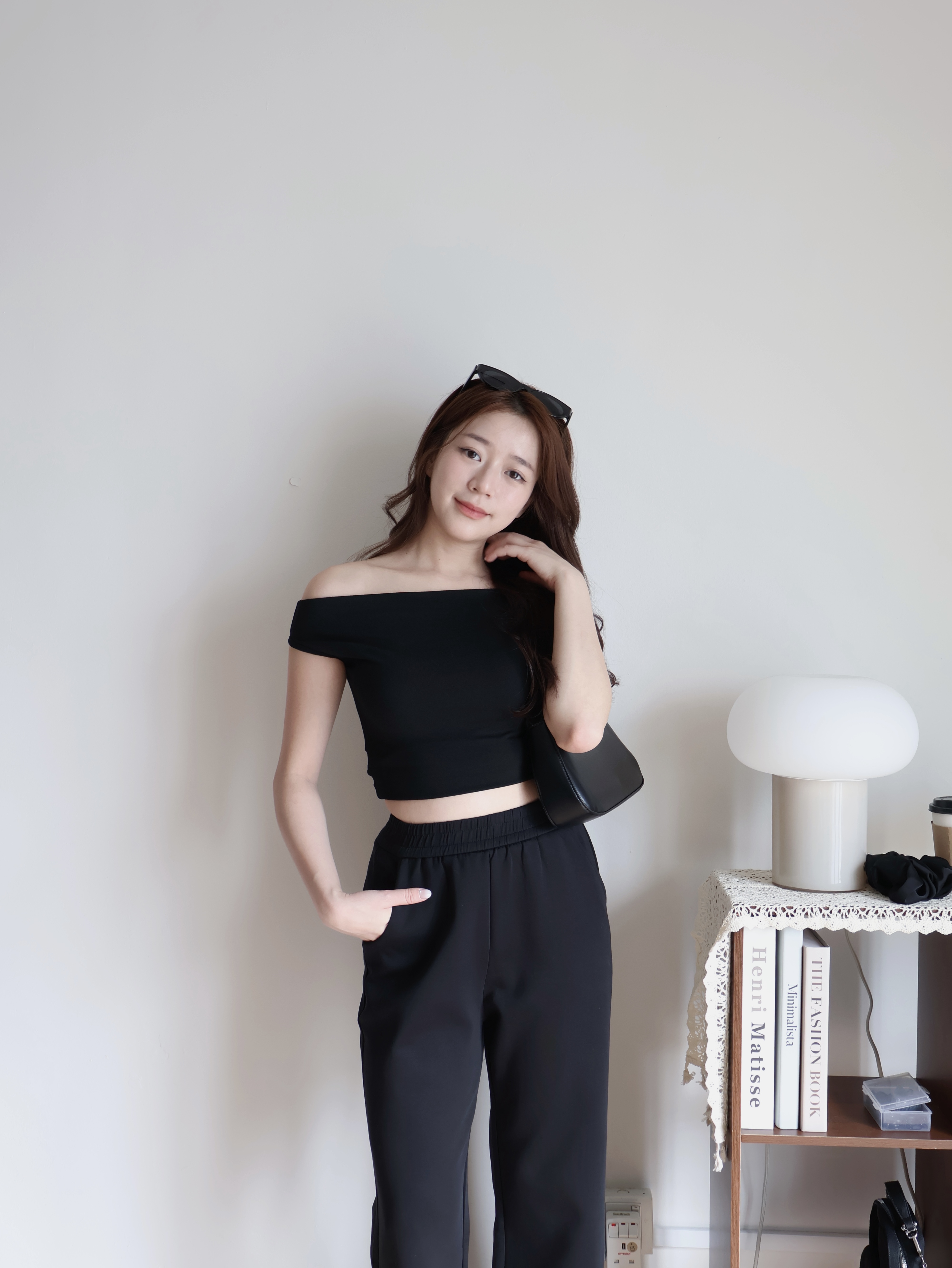 Rosie Cropped Top | Black