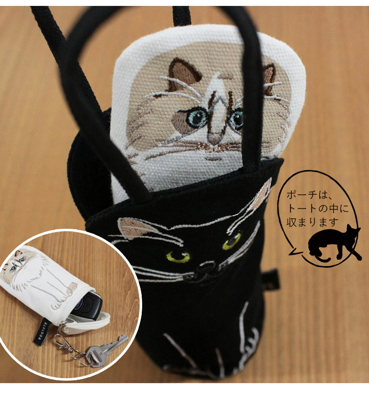 🆕【⭐訂購⭐】  🇯🇵日本直送 🌀Rootote 俄羅斯娃娃系列 貓貓刺繡袋+掛飾 5件套裝 🌀 [ELCD-0068][260408]