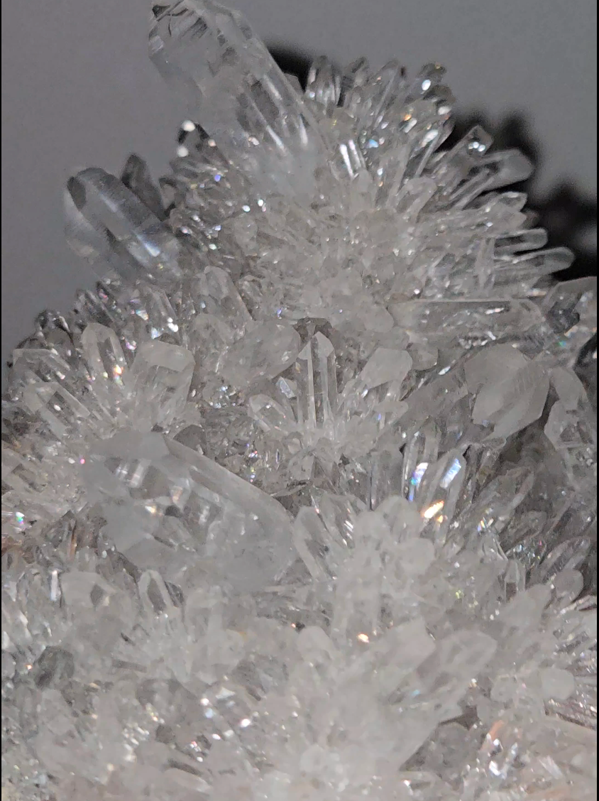 Chrysanthemum needle quartz with rainbows everywhere - CQ161