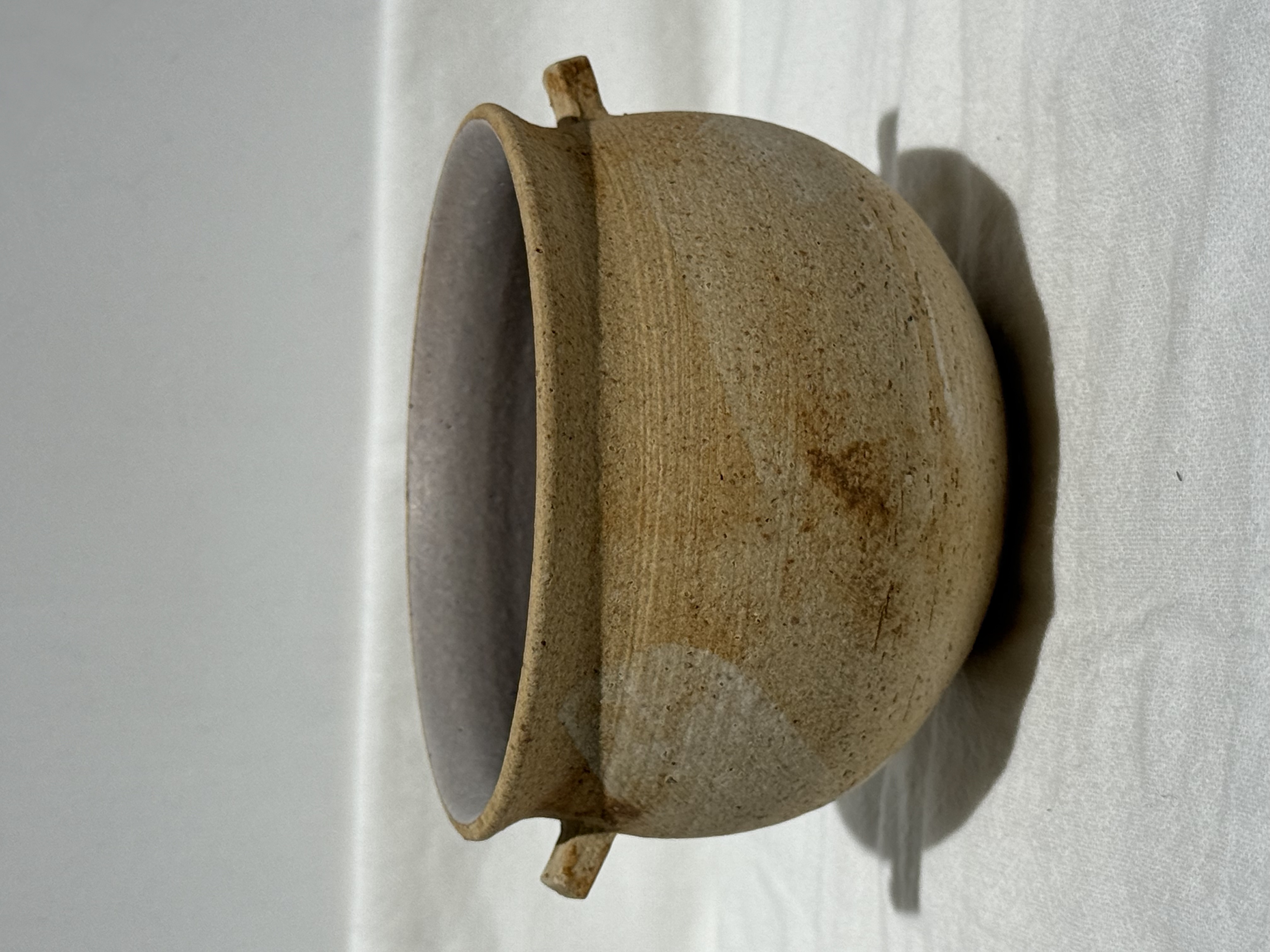 小島良子 雙耳湯杯 淺色系 紫色內