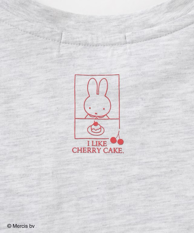 MIFFY 短袖TEE  花灰車厘子款