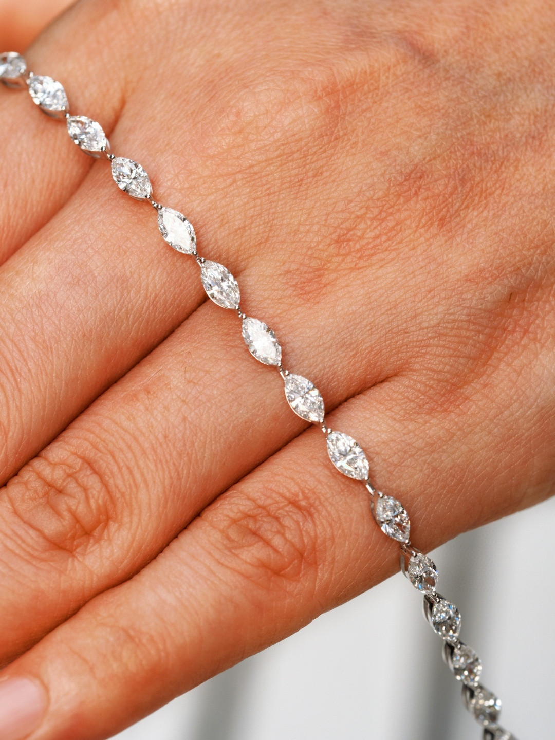 18K 培育鑽石手鏈