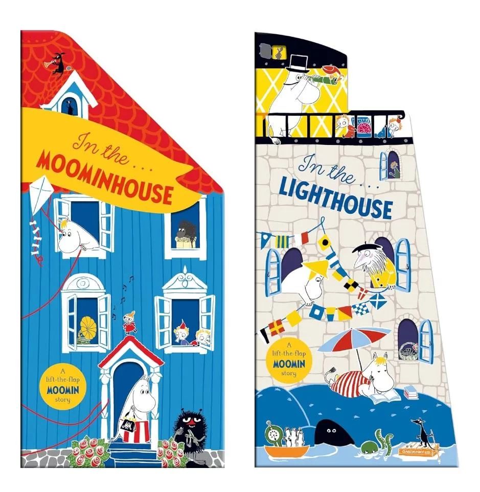 In the Moominhouse + In the Lighthouse（Moomin Shaped Board Book 1+2）