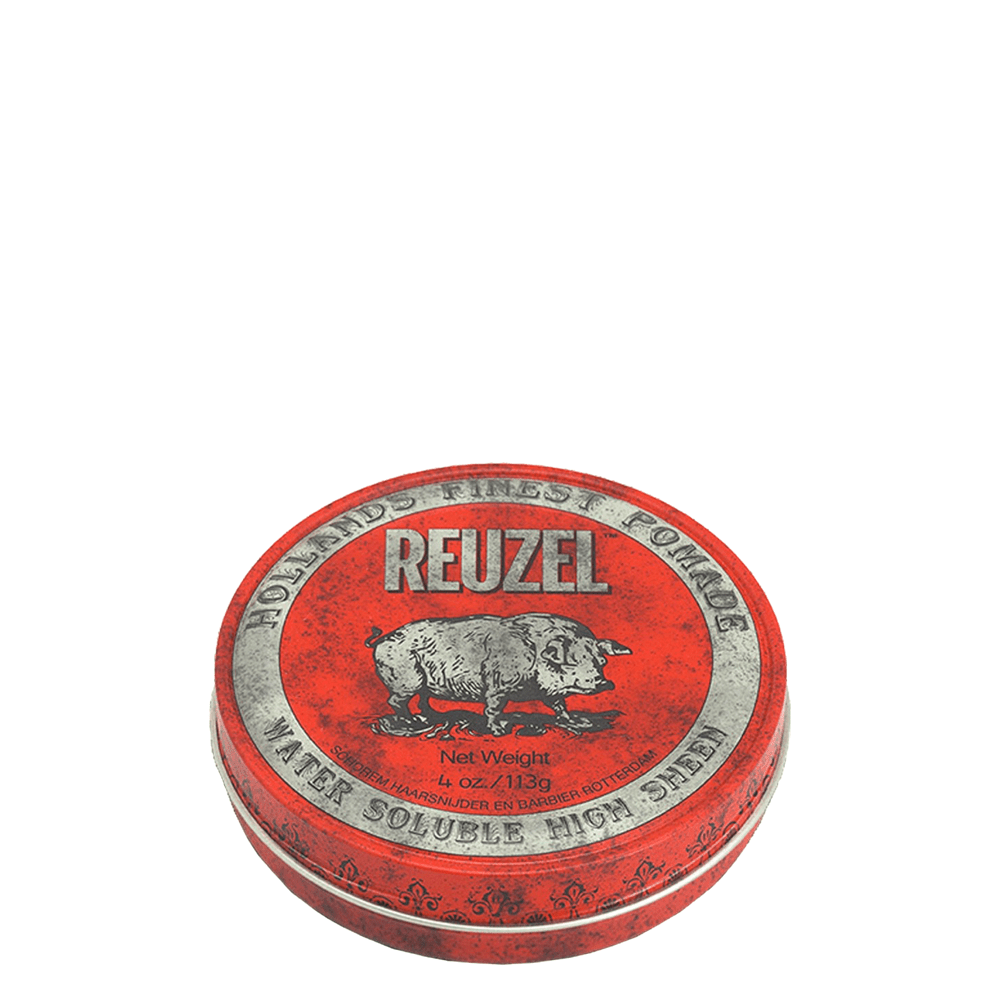 REUZEL Water Soluble High Sheen Pomade 紅豬中強水性髮蠟113g