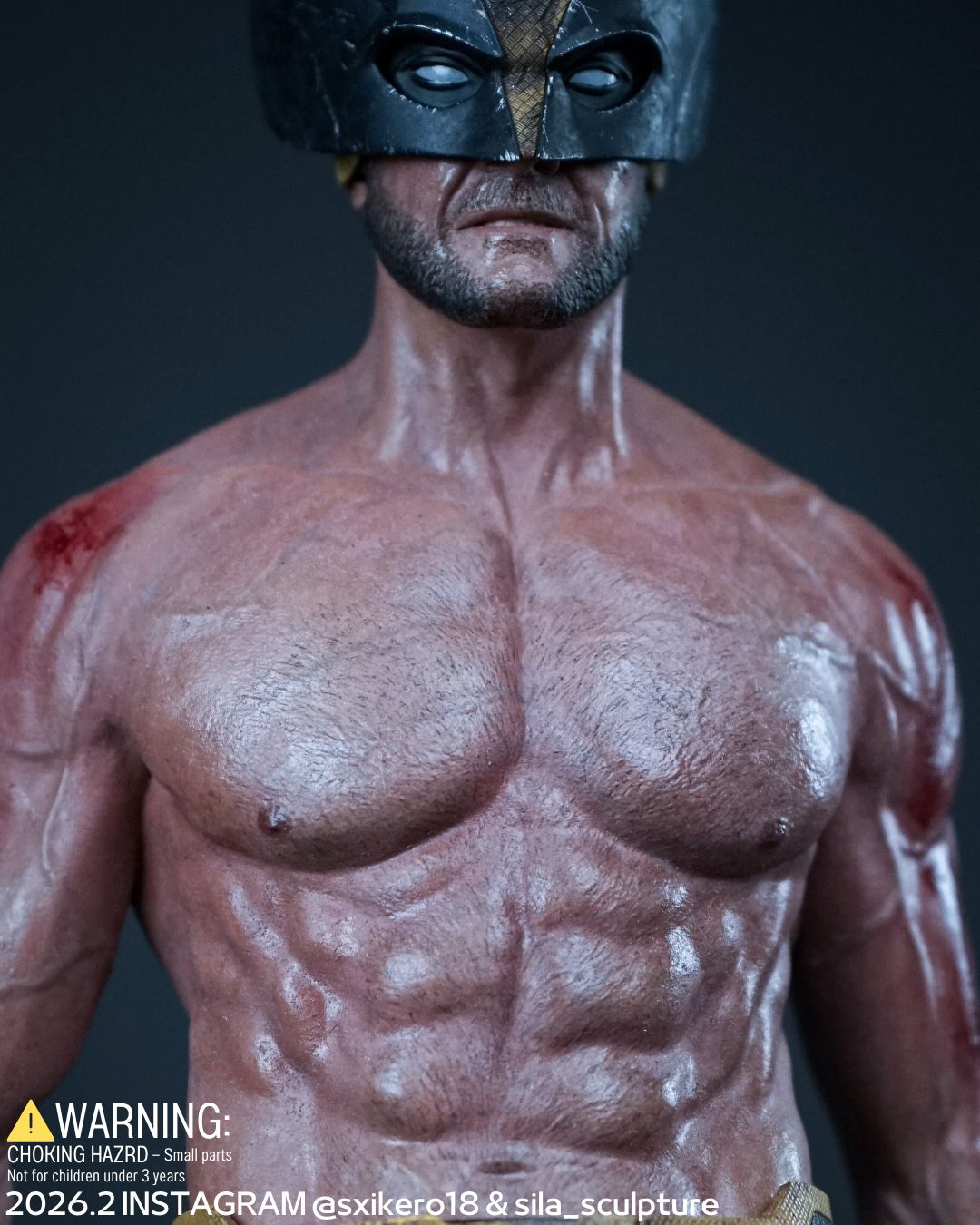 狼人戰損半面具雕像 Wolverine Half Masked Statue project