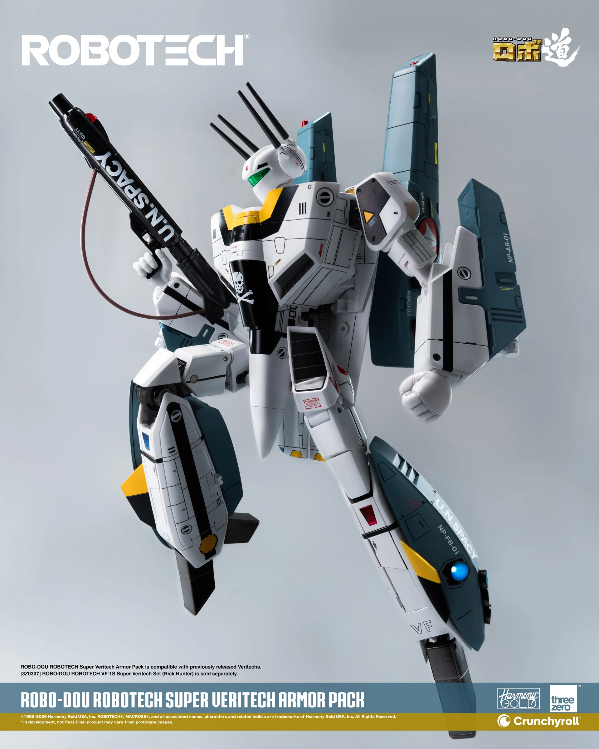 (預訂訂金 $200) (總價 $675) threezero ROBO道 超時空要塞 Macross VF-1S 變形戰鬥機超級裝甲包 (行版) ROBO-DOU Robotech VF‐1S Super Veritech Armor Pack (TZ-3Z1072) 