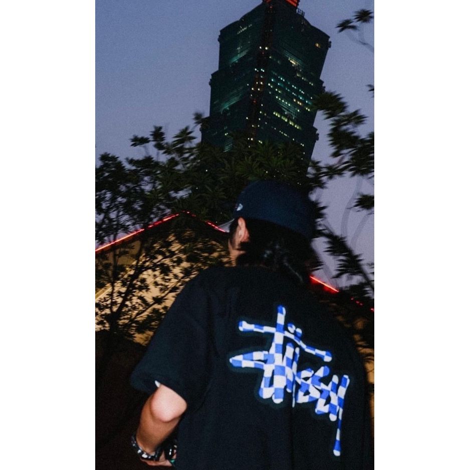 Stussy SS23 CHECKER STOCK TEE | Tmakerstore