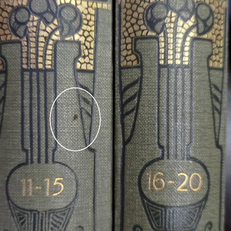 Antique Turn of 20th Century Rich Art Nouveau /Art Deco Graphic Franz Grillparzer's German Book Set of 2 (MW117)