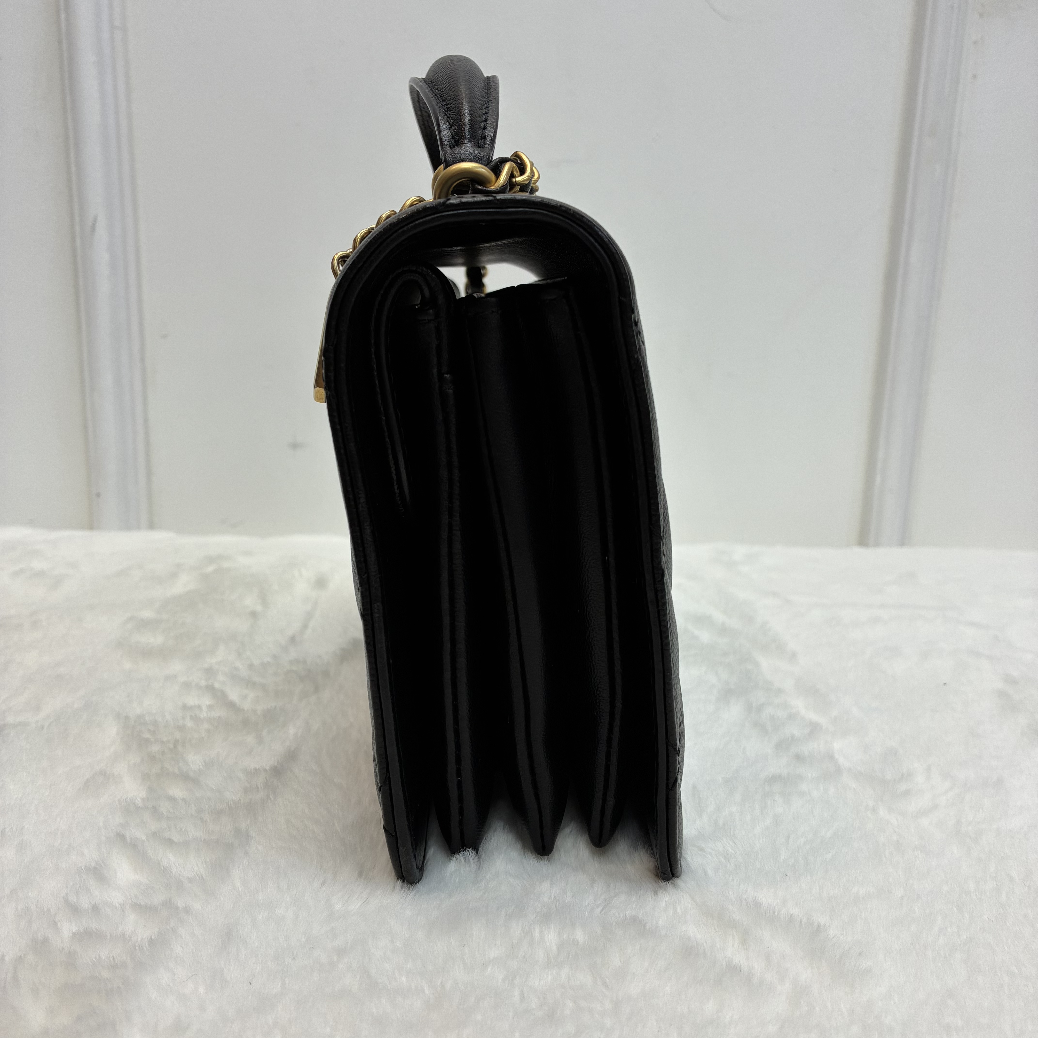 Chanel 23B風琴包荔枝紋牛皮🖤