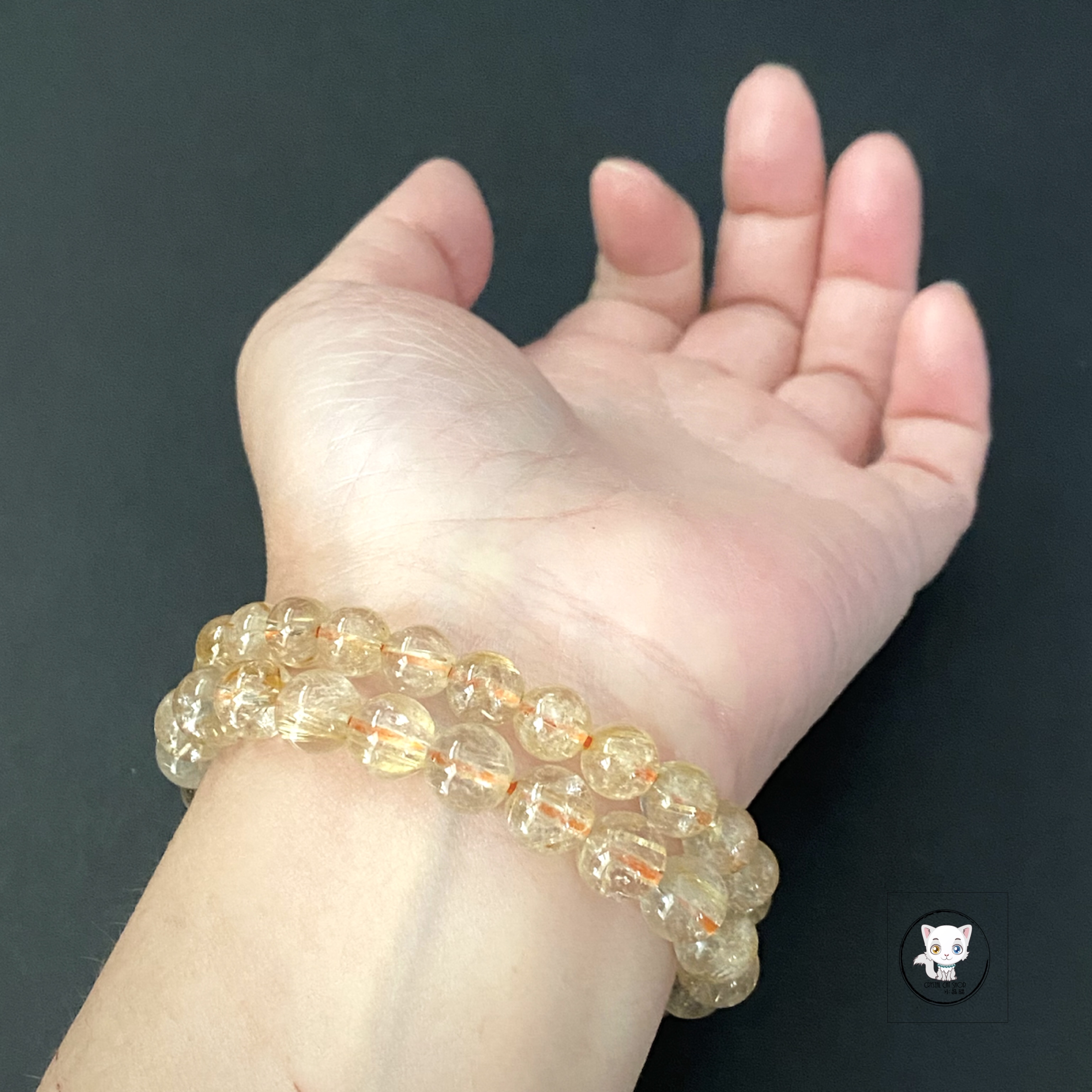 天然金髮晶手鏈 8mm