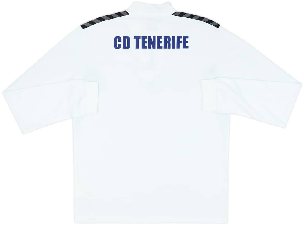 西班牙海島球隊的純白美學 Hummel CD Tenerife 特內里費訓練長袖球衣
