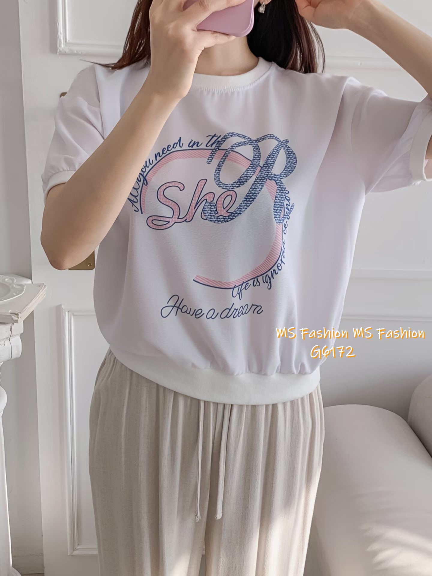 G6172 韓國🇰🇷靚print top