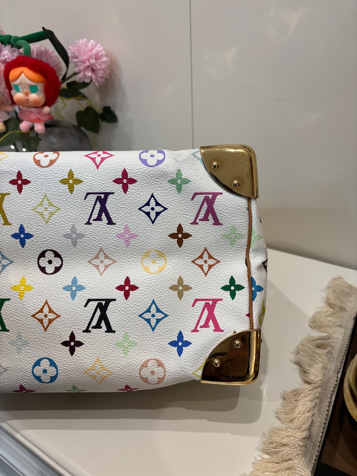 Lv speedy 30 限量版村上隆 100%Authentic ,88%new ✅dust bag