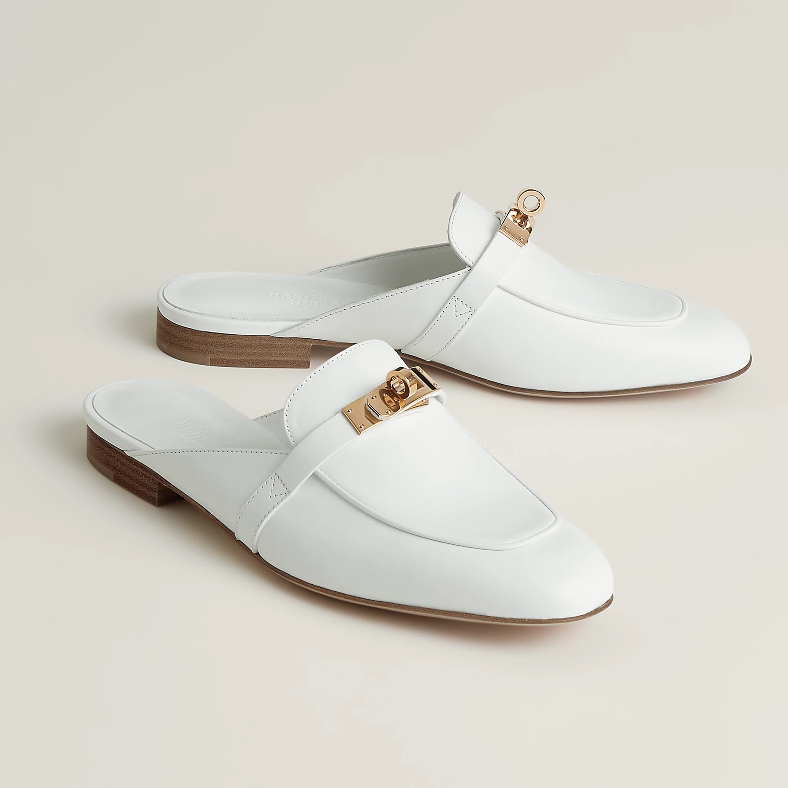 特價出✨Hermes Kelly 扣 半拖 (白金) Size 37 only ‼️