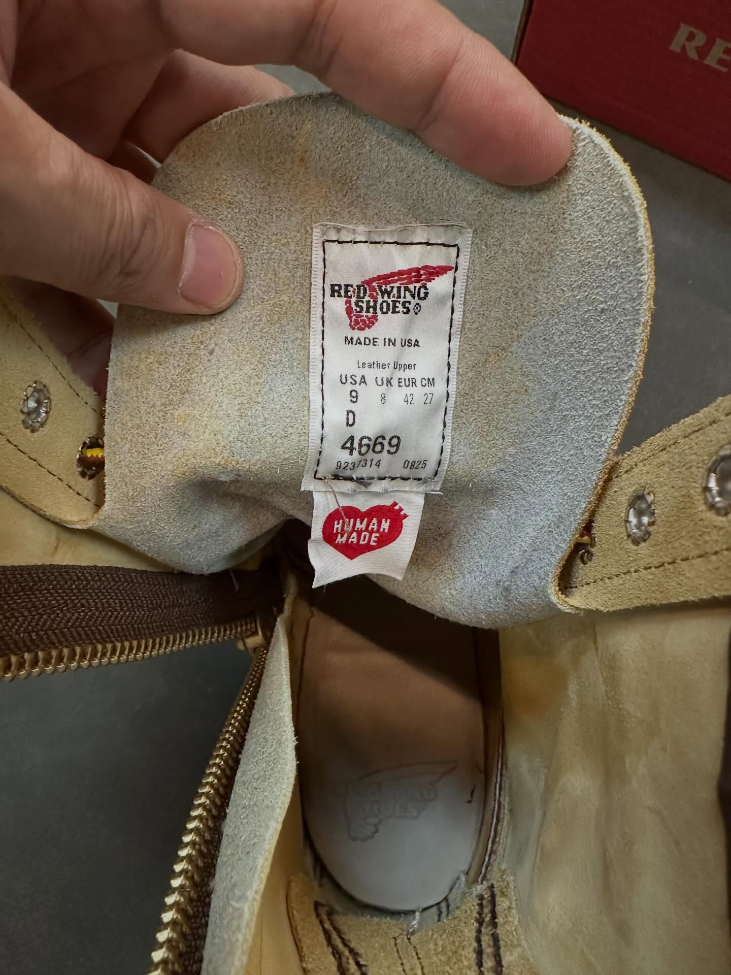 Human Made x Red Wing 最新合作款size 9 97新 HKD 4800