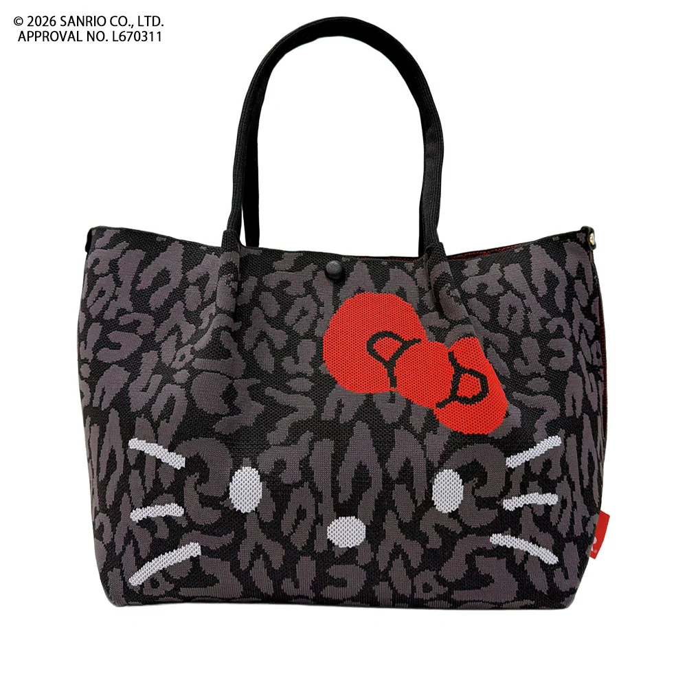 日本直送！Hello Kitty × ROOTOTE DELI LEO 豹紋針織手袋 