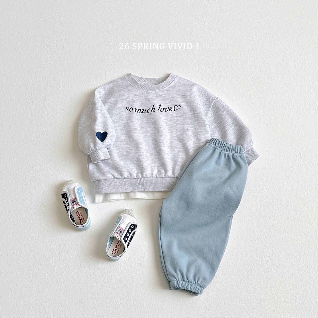 🌸預訂 韓國直送🌸🇰🇷VIVIDI三色so much love印花寬鬆衛衣