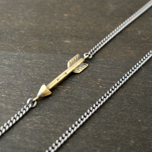只按訂單生產~Atease ARROW CHAIN NECKLACE pre order/訂購