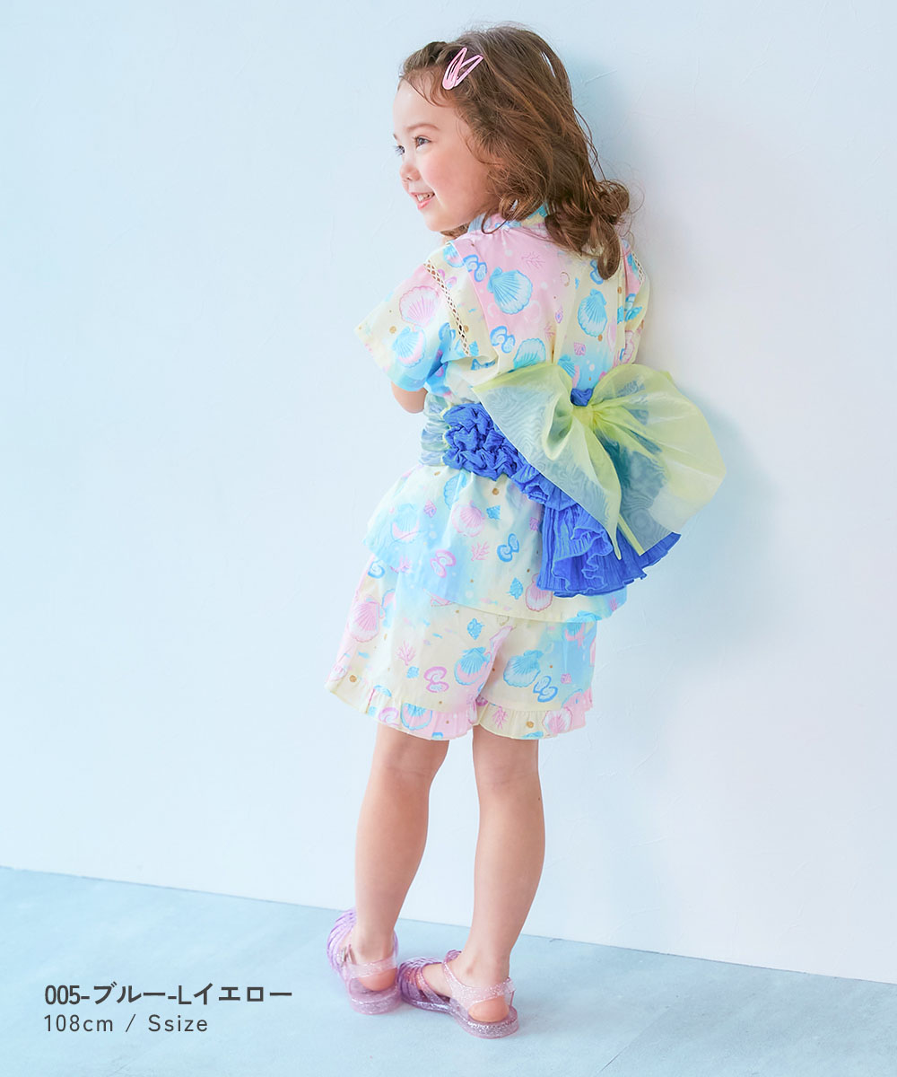 🆕【⭐訂購⭐】🌀 🇯🇵 日本直送 大蝴蝶結🎀緞面歐根紗 浴衣/甚平彈性腰帶［6款選］ 🌀 [ELCA-0260][260427]