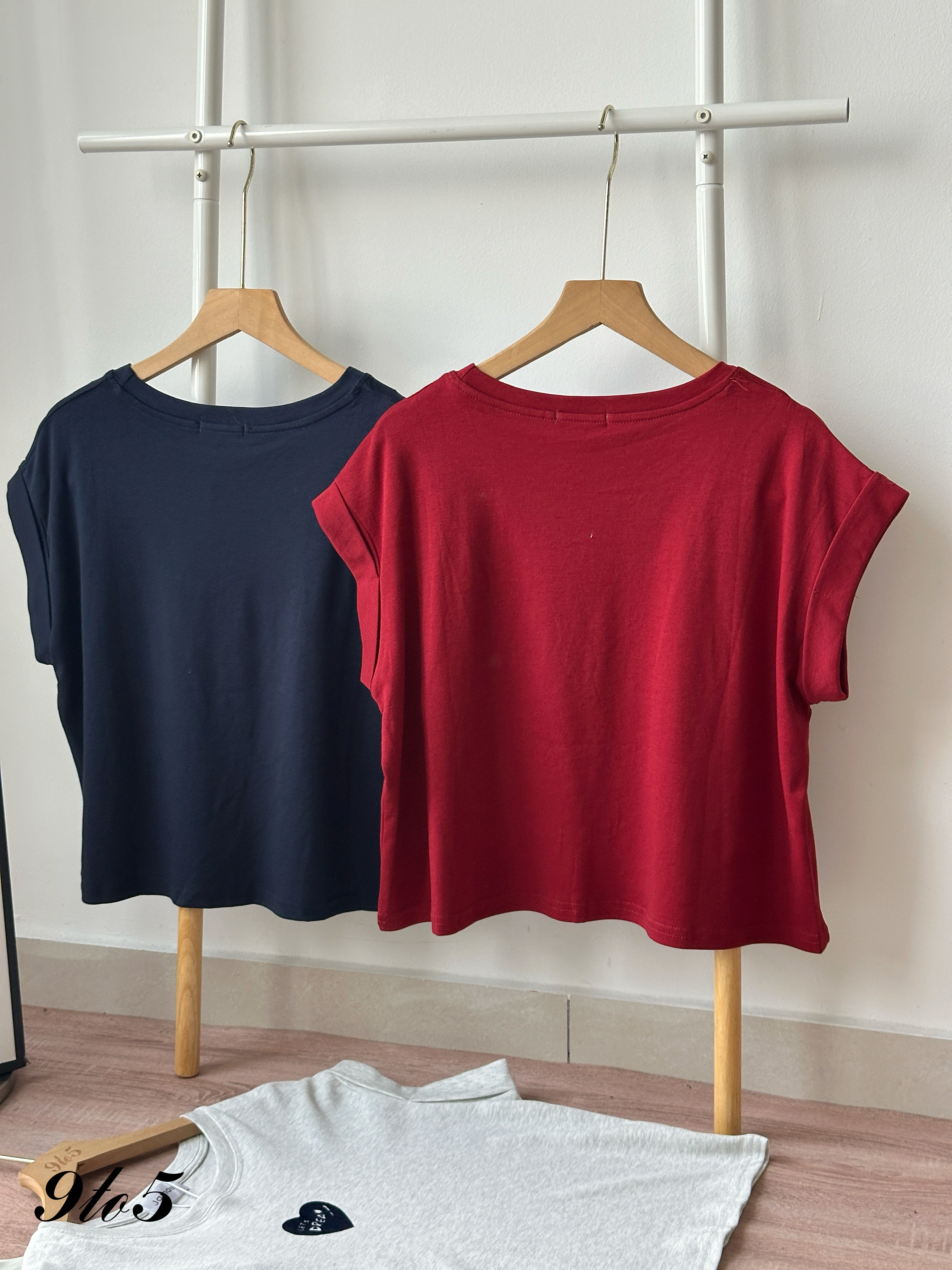 T4397 Cape Sleeve Love Logo Tee - 4 Colors 