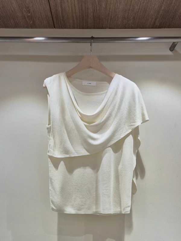 Multi-Way Draped Scarf-Neck Sleeveless Top ‖ 可多种穿法围巾领垂坠无袖上衣 KR0177741