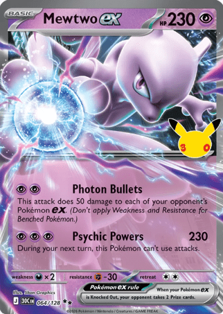 Pokemon TCG 30th Celebration - Mewtwo EX-064/128