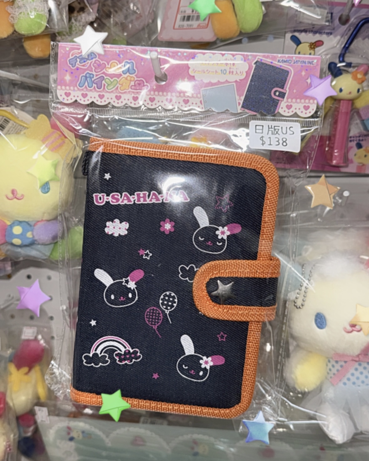 現貨｜日版 usahana 牛仔系列收納冊🌈