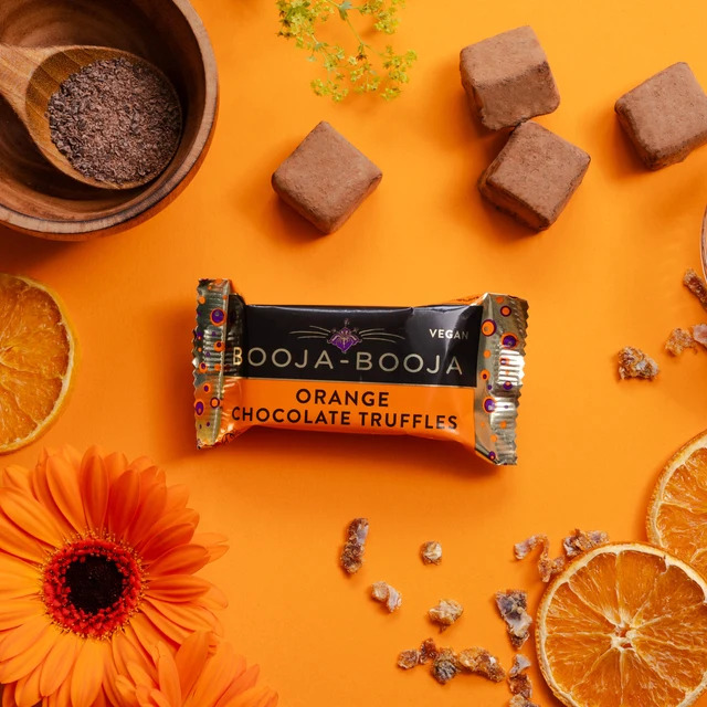 Booja Booja 有機甜橙黑朱古力孖裝 (55%可可) Chocolate Orange Twin PackTruffle - Organic (23g)