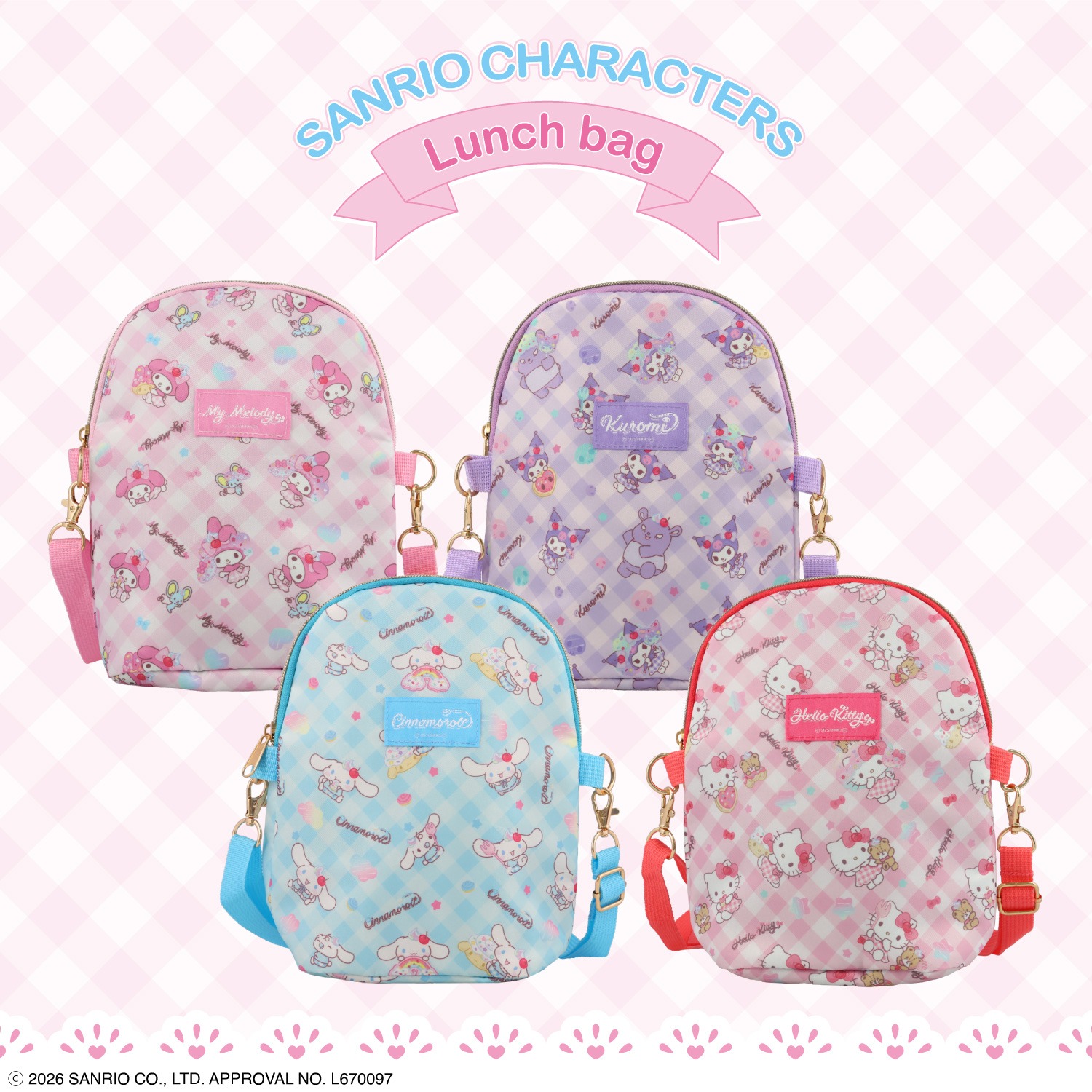 🌸 【預訂】Sanrio Lunch Series-Lunch Shoulder Bag