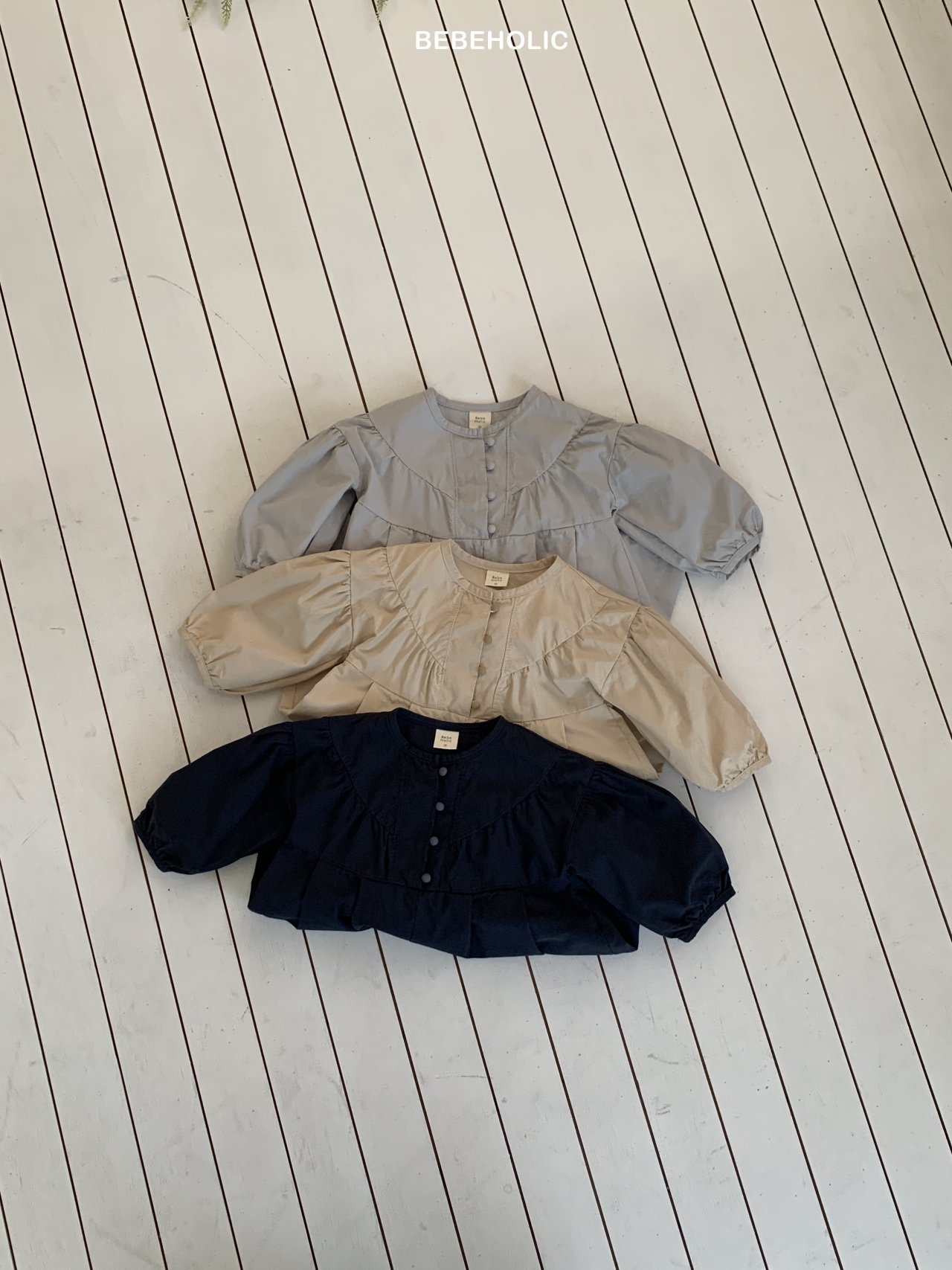 🌸預訂 韓國直送🌸🇰🇷BEBEHOLIC三色簡約寬鬆長袖連身褲