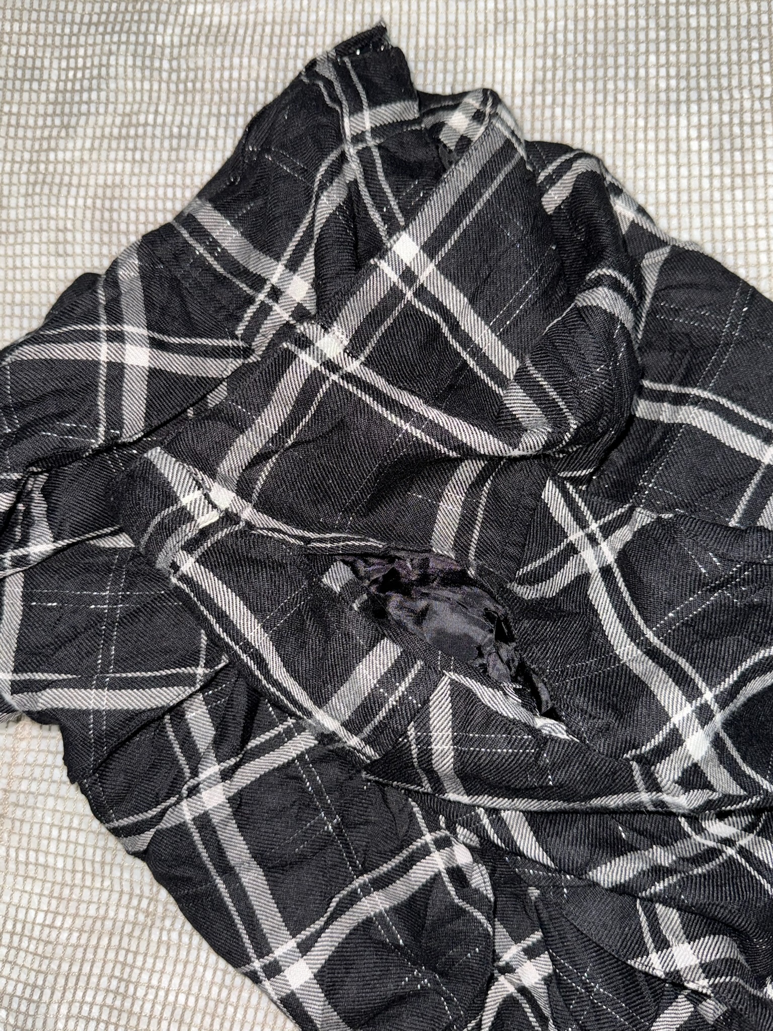 Preppy Style Plaid Pleated Mini Skirt