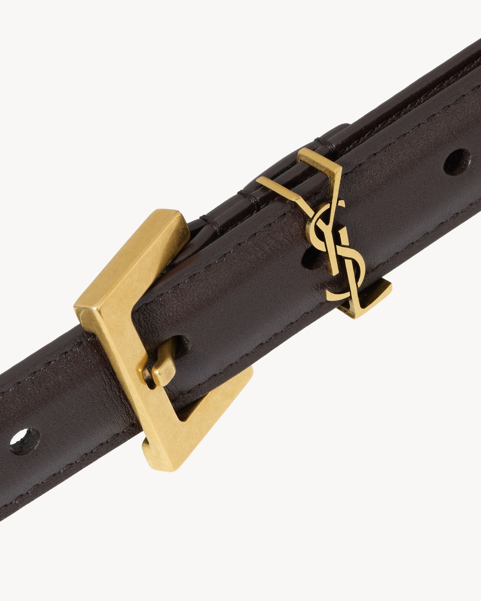 限時優惠💖深啡色更有復古氣息🤎MOUNTAIN ROCK  訂貨🍒Saint Laurent classic 2cm belt  補碼✨Size 80 85 90 only