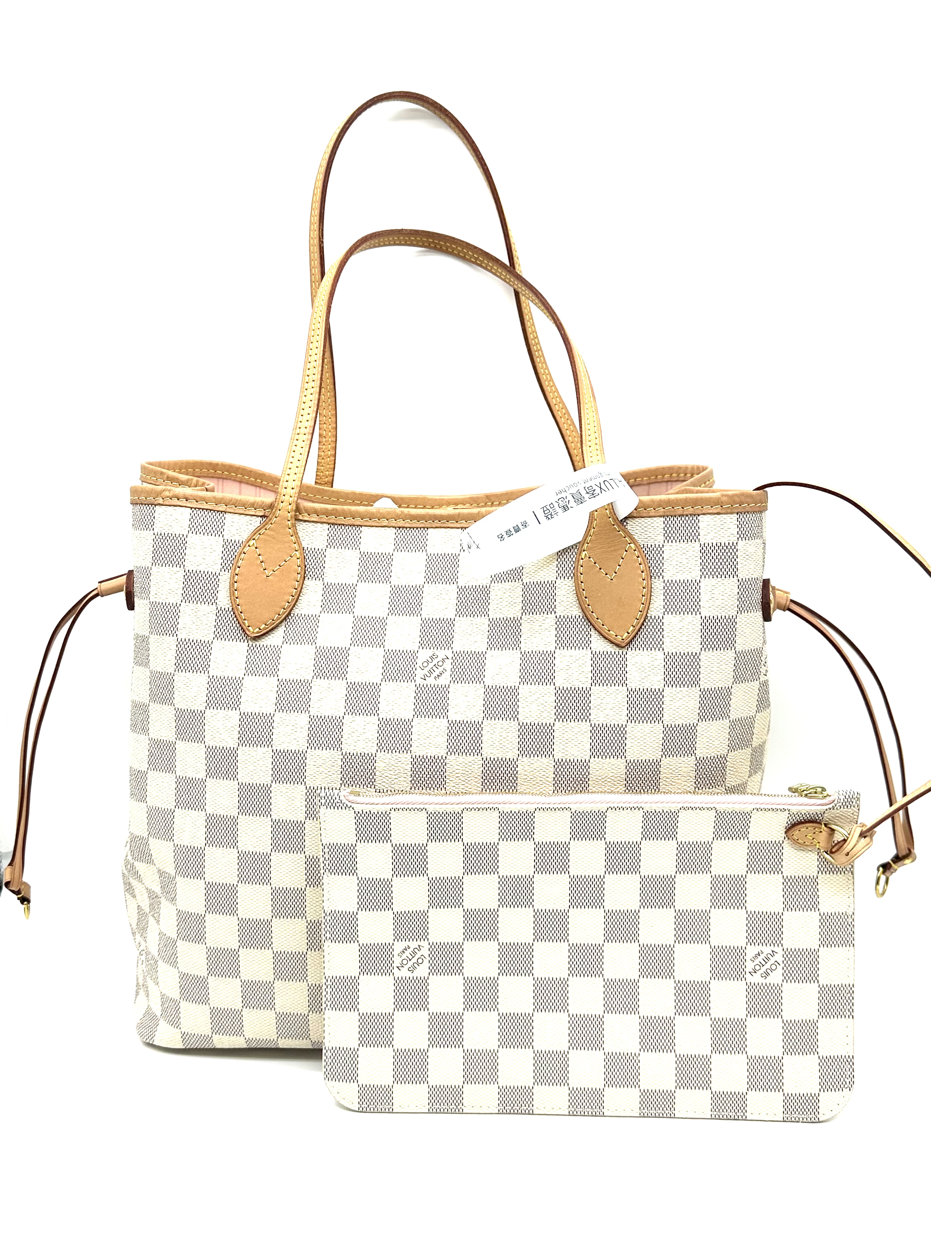 Pre-Owned Louis Vuitton Damier Azur Neverfull PM tote bag / Product Code: 26040901
