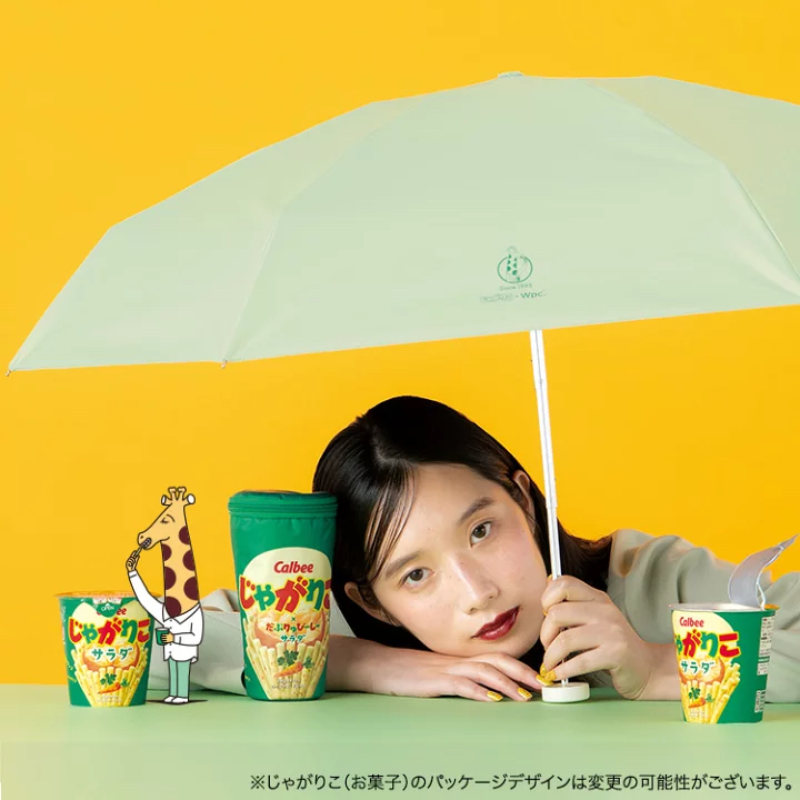 日本預訂📍日本WPC x Calbee筒裝薯條縮骨遮 不包郵