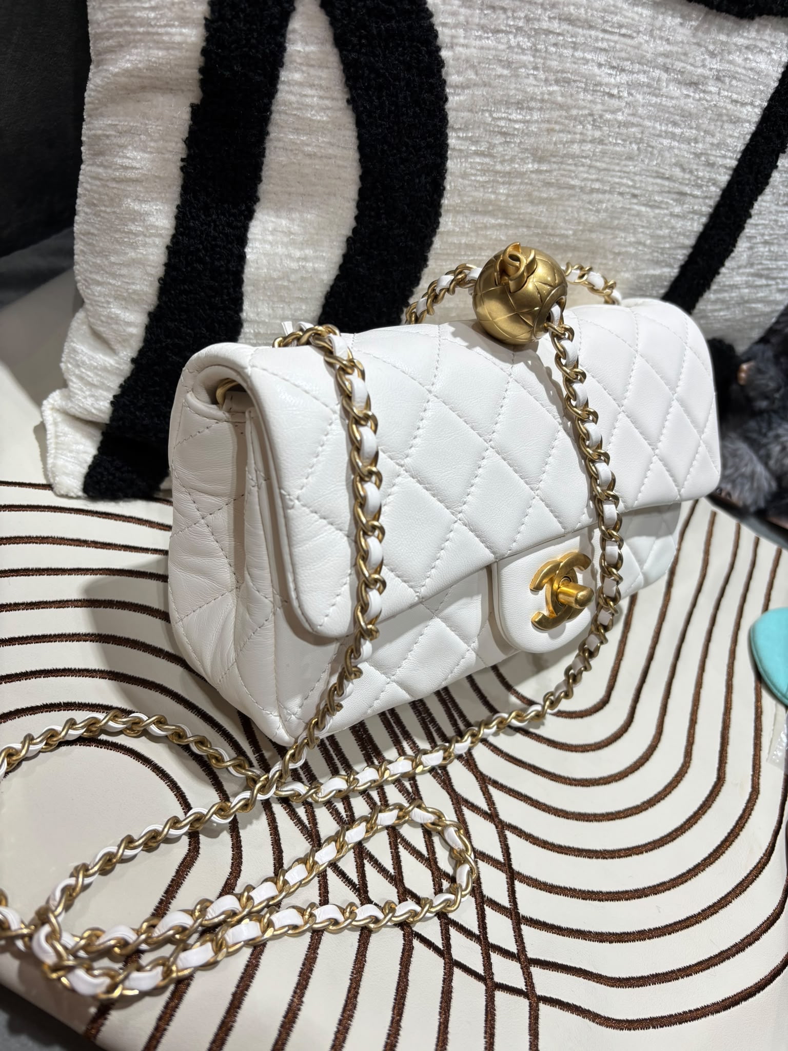 Chanel CF20 Mini Classic Flap Chain Shoulder Bag 調節金球 AS1787 100%Authentic, 98%New ✅晶片✅Dust bag✅Box