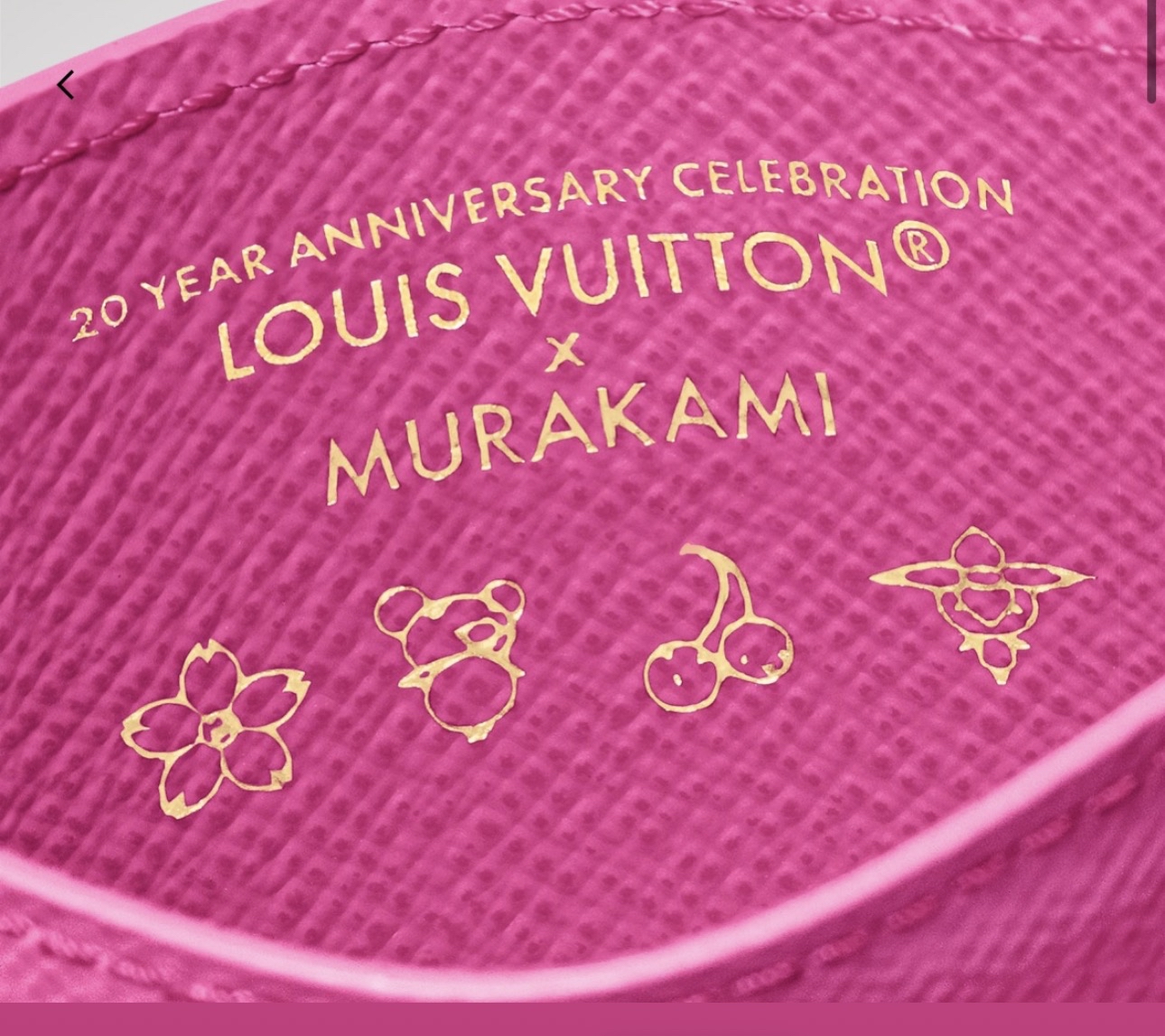 Louis Vuitton村上隆系列三彩白卡片套