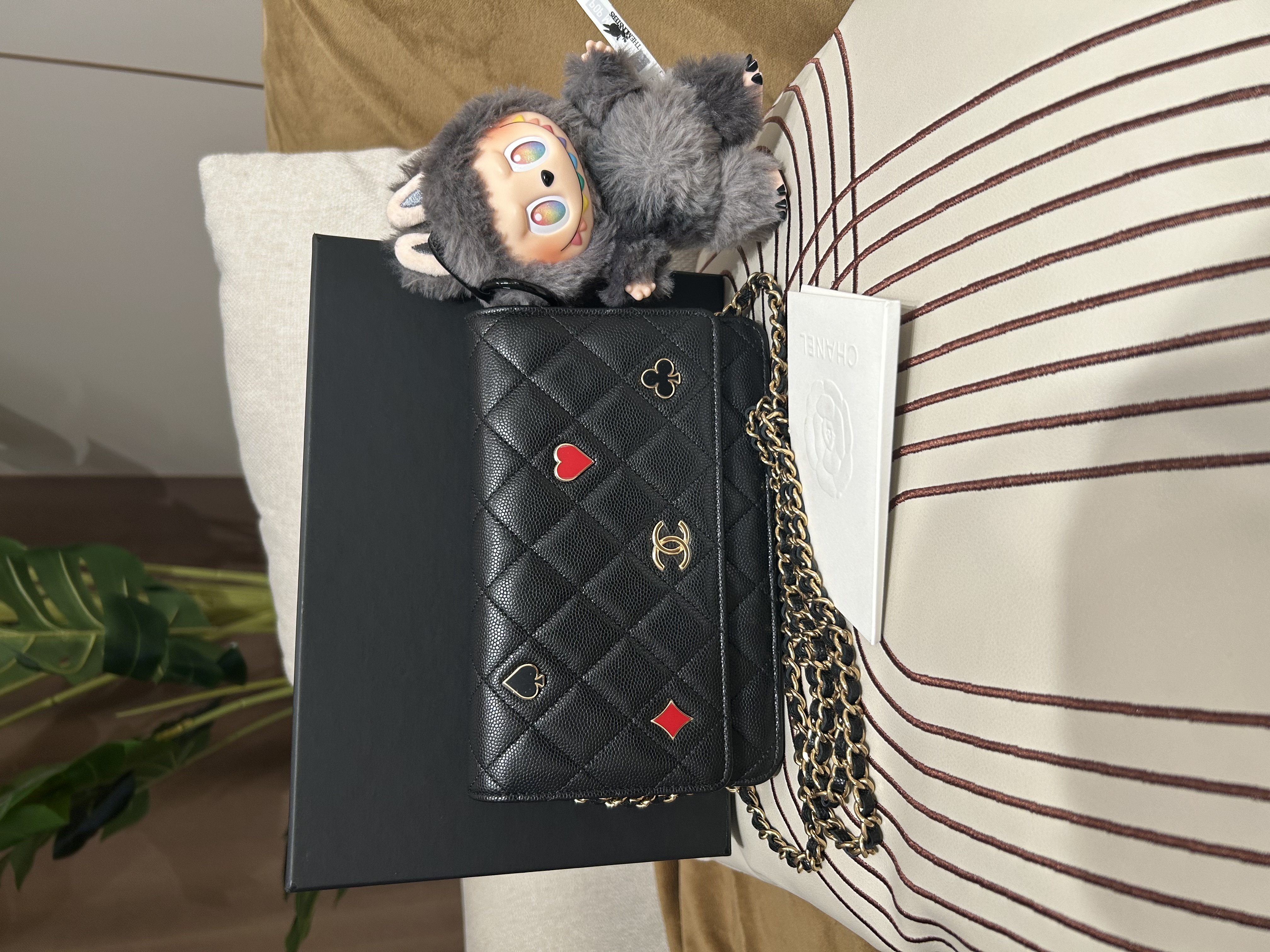 全新 Chanel Wallet On Chain AP3076 黑色荔枝牛皮  100%Authentic, Unused 全新未使用品 ✅專門店收據✅Dust bag ✅Box