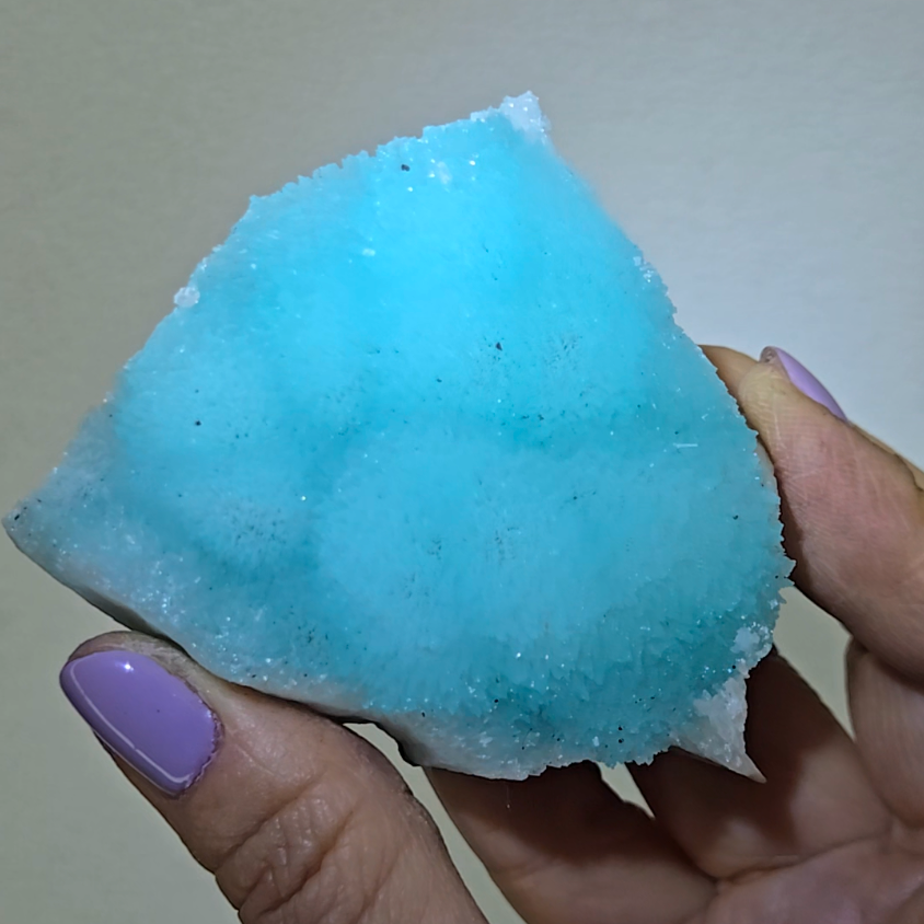 Blue aragonite bubble needle cluster - AR47