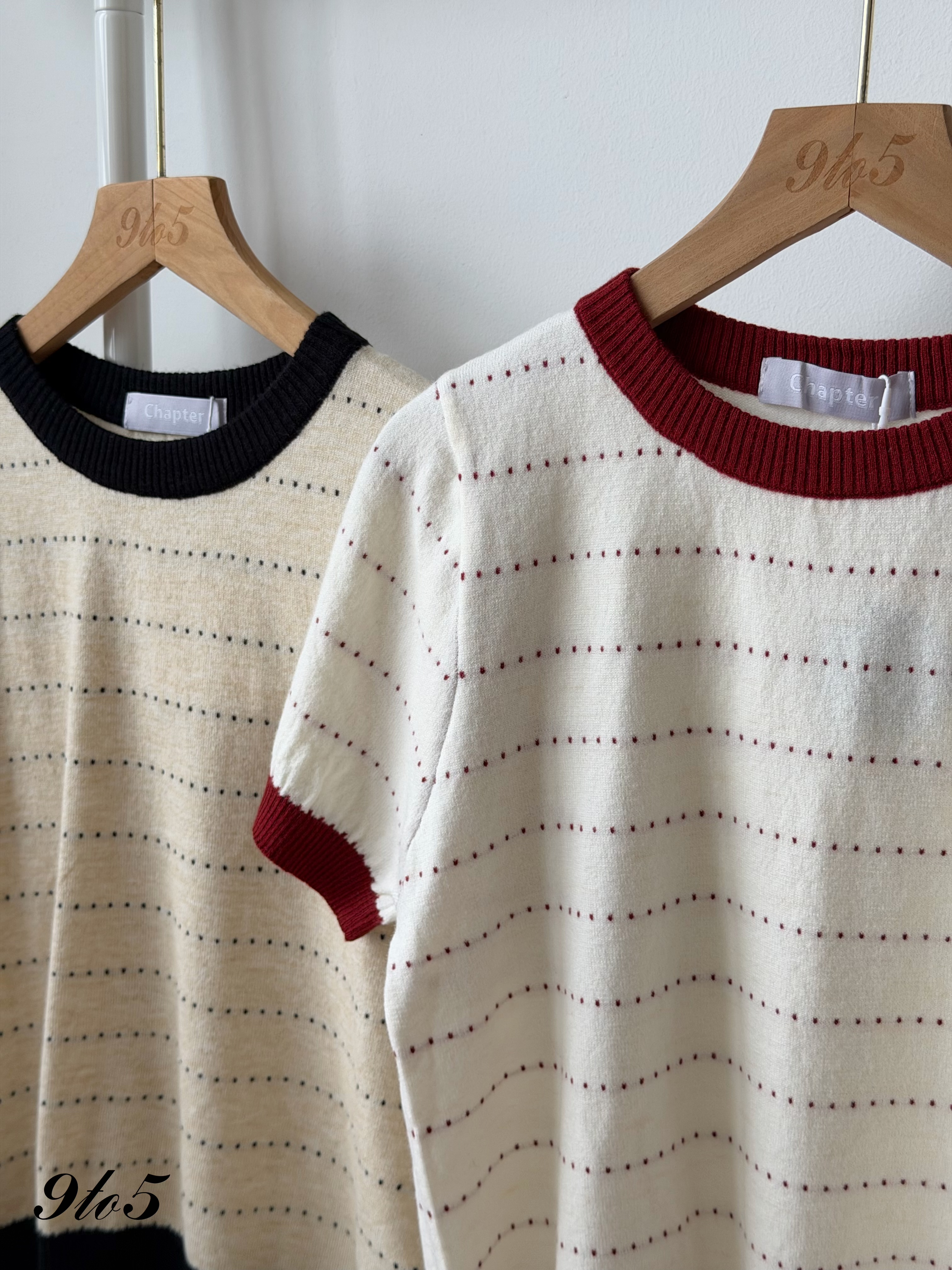 T4466 Contrast Knit Top - 4 Colors 