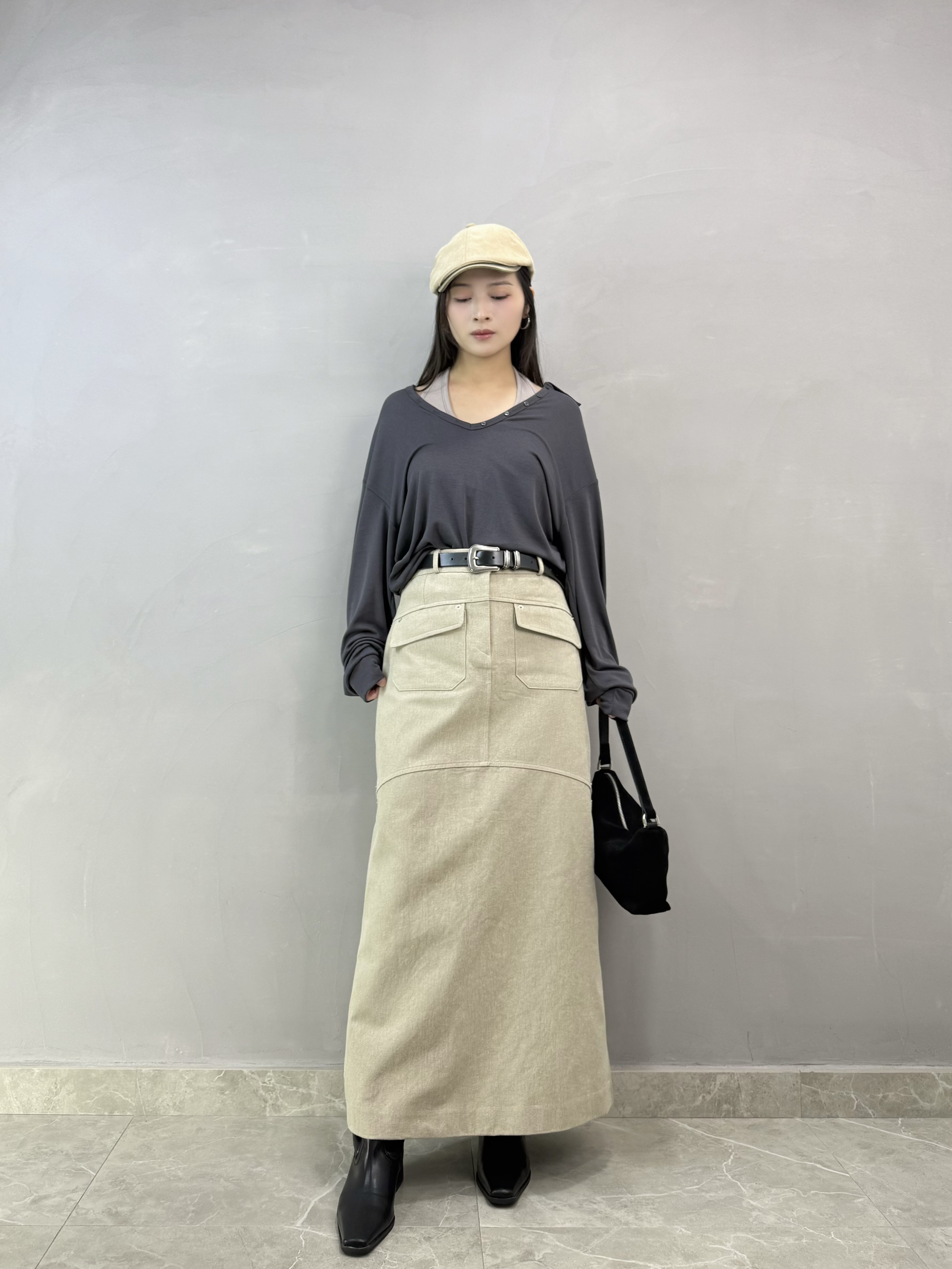 I09 掛頸bra-top+反領top set